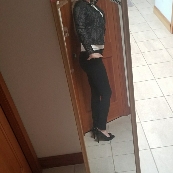 Black Lace Moto Jacket! - Picture 7 of 8